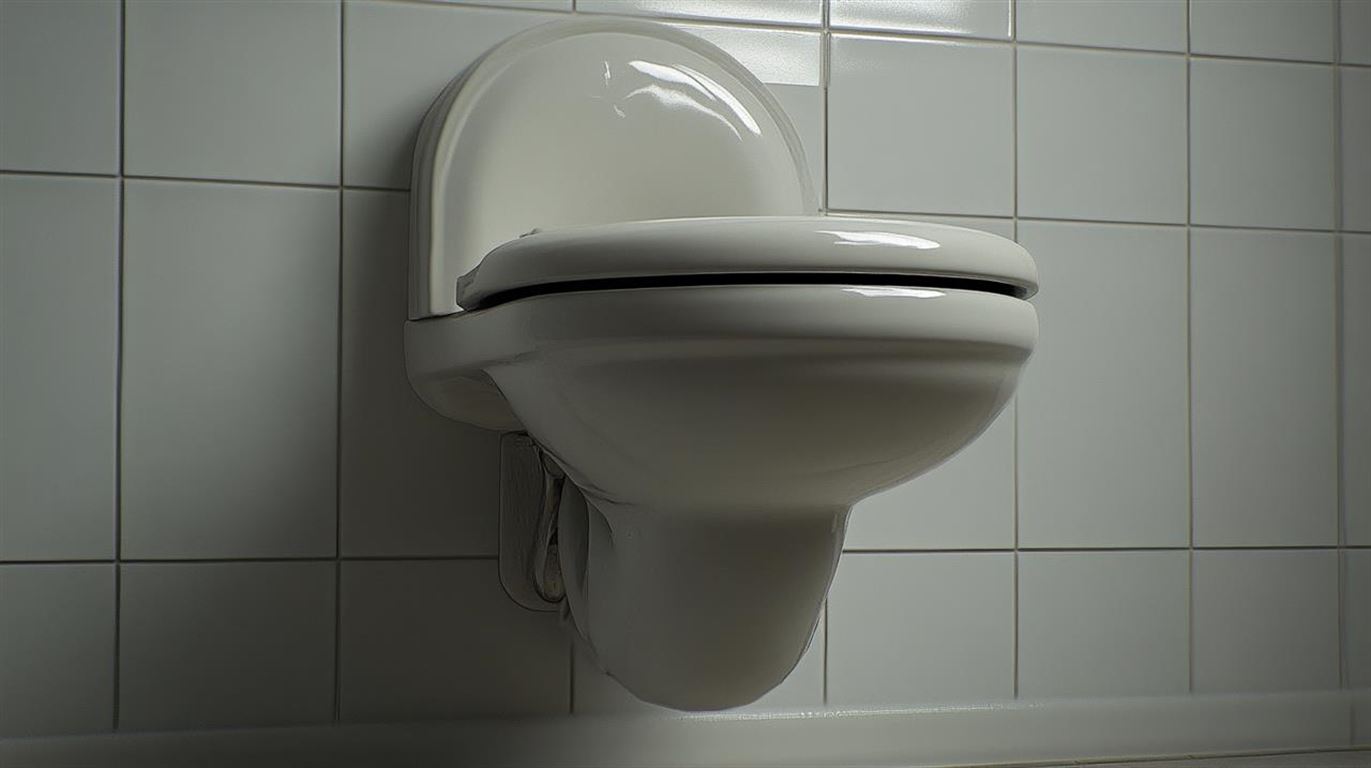 Væghængt toilet med cisterne